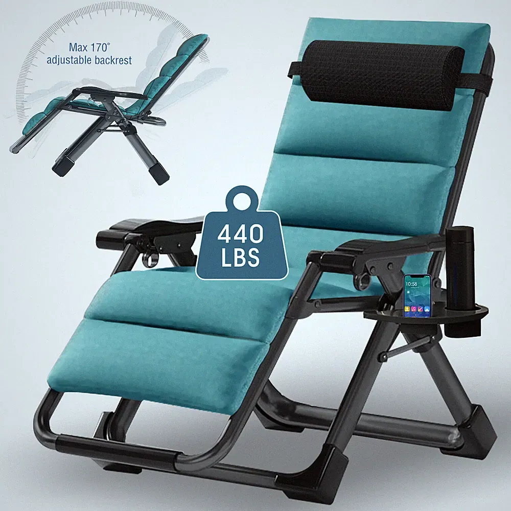 NAIZEA Kids/Adults Zero Gravity Chair Padded Lounge Chair Reclining Chaise Mat