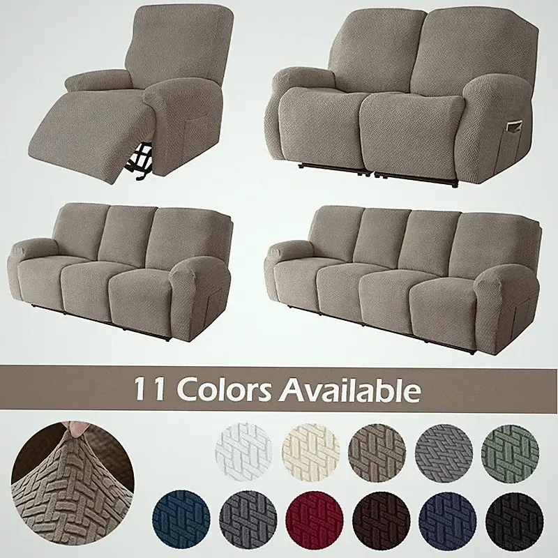 Recliner Covers Armchair Cover 1/2/3/4 Seater Adjustable Elastic Chair Protector
