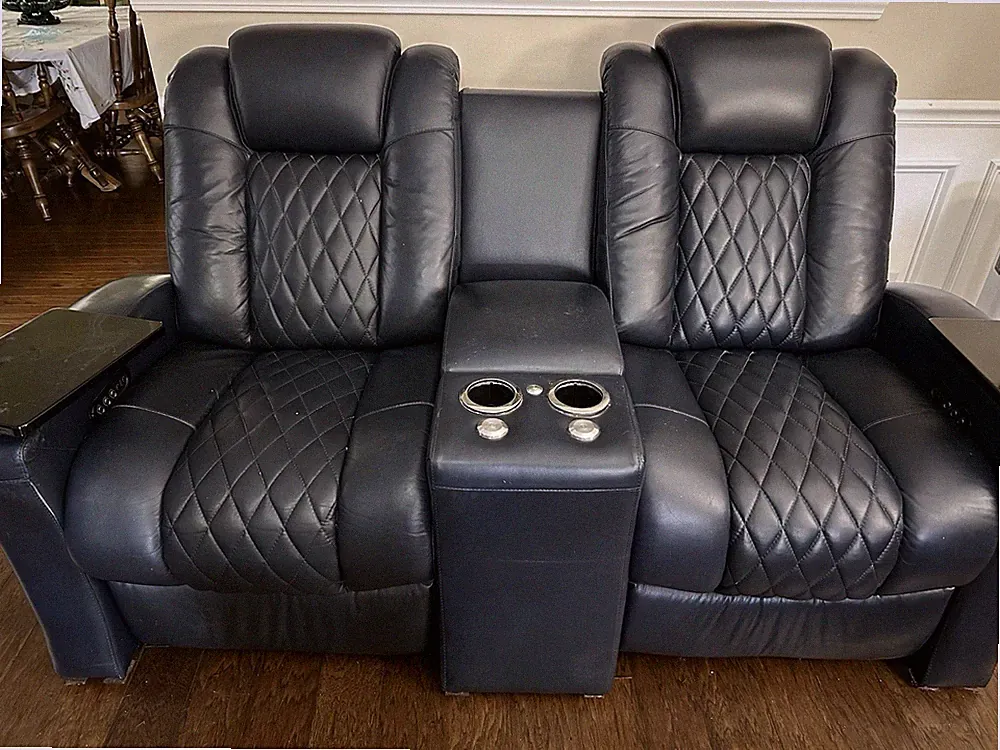 Theater Seats 2 With Power Recline, Lumbar, and Head Rest. BIG PRICE DROP !